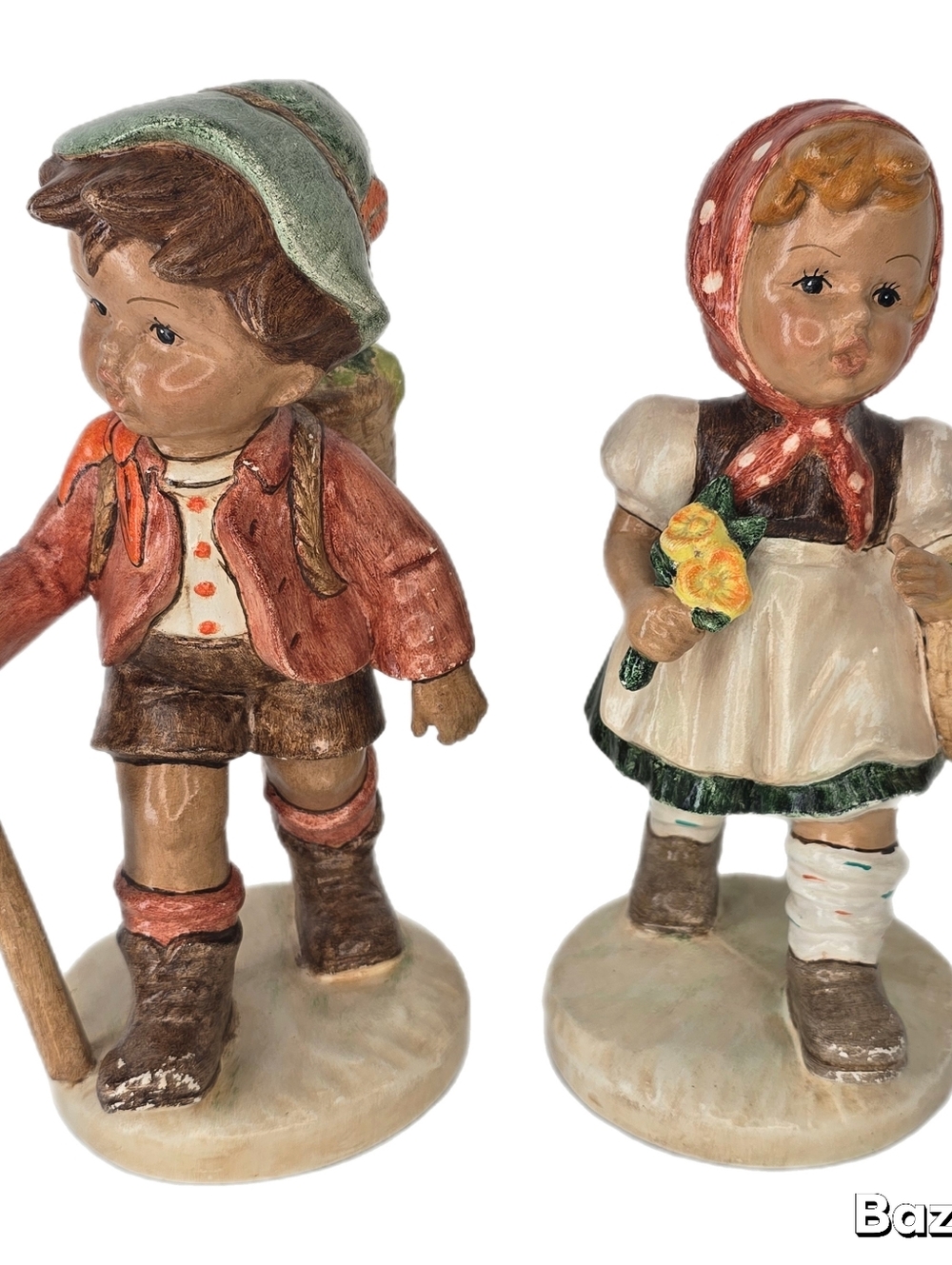 Vintage Set Of 2 Boy & Girl 1980's Figurines
Ceramic KnickKnacks Trinkets Green